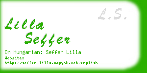 lilla seffer business card